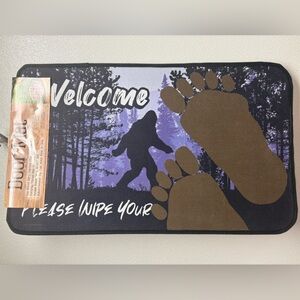 Big Foot Sasquatch Door Mat, 17.7”x30” Rug, Swamp Ape, indoor/Outdoor Rug